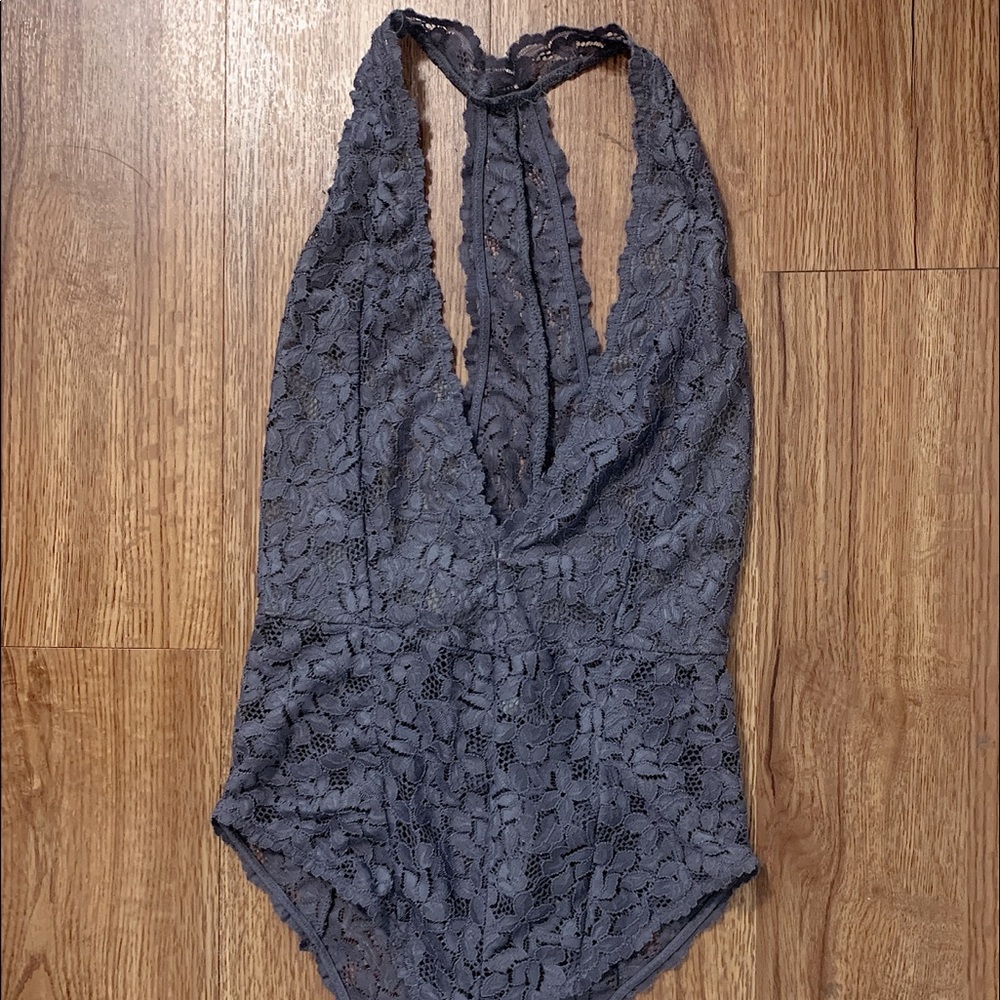 Free People Intimates Bodysuit. Size S. Cool gray.